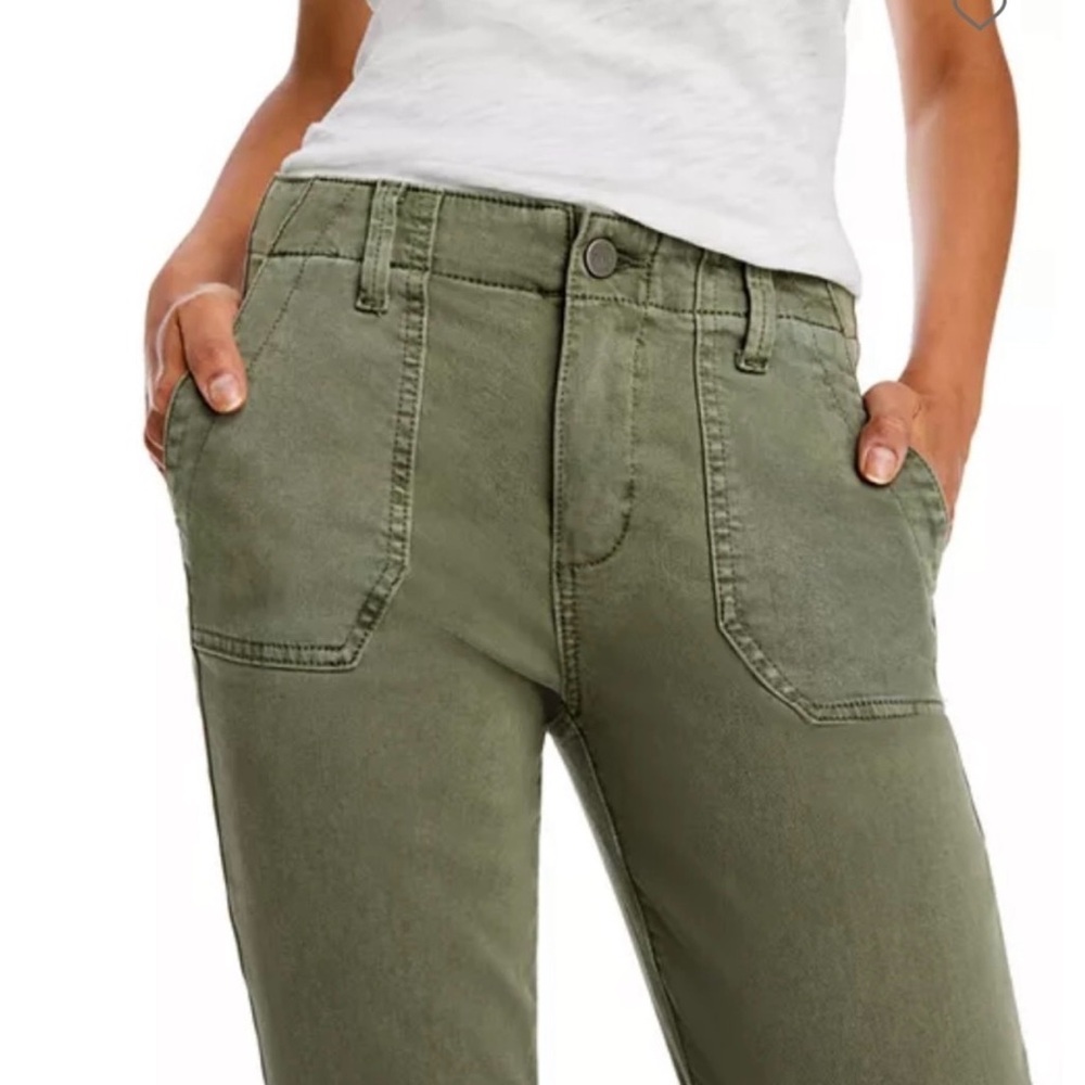 PAIGE Olive Green Mayslie Utility Jogger Jeans - Picture 7 of 12